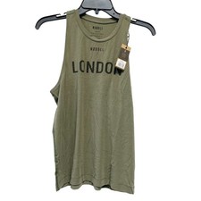NoBull Women's London Racerback Muscle Tank Gym Training Olive Green Small