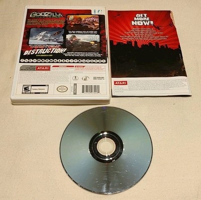 Wii Godzilla Unleashed Complete Authentic Tested (Torn Manual, Nice Disc)   