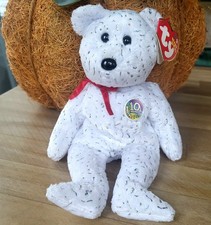 TY Original Beanie Baby Decade The White Bear With Both Tags 2003