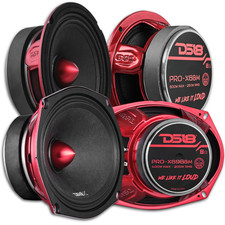 2x DS18 6x9"  2x 6.5" Midrange Bullet Speakers - 8-ohm PRO-X698B PRO-X6BM