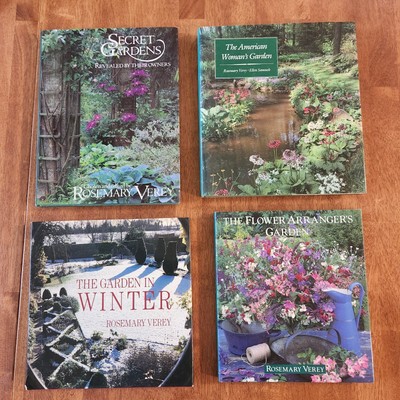 Lot of 4 Rosemary Verey Large Hardcover Garden Books Winter Secret American