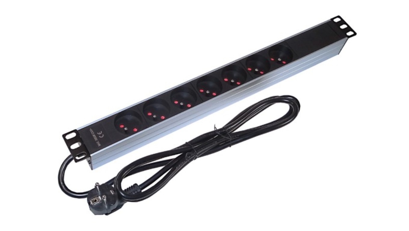 1U Power Strip 19 7 Outlets 002028