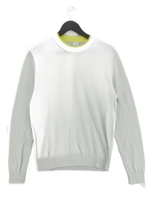 Paul Smith Men's Jumper S Green 100% Cotton Crew Neck Pullover New with tags
