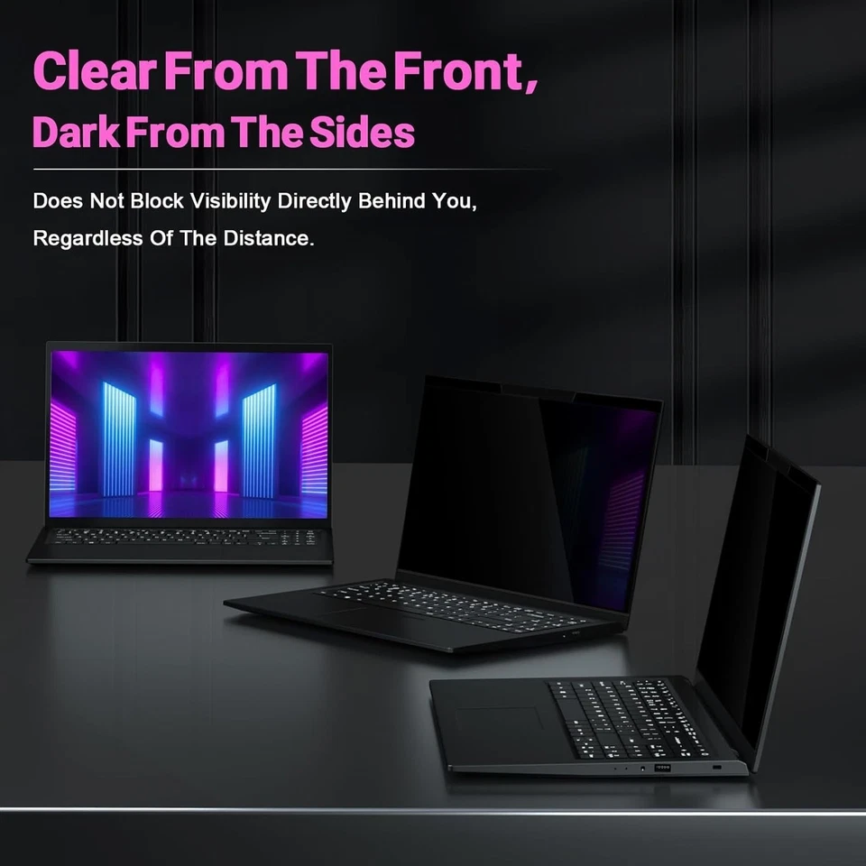 Magnetic Laptop Privacy Screen 14" 16:10 Monitor Blue Light Filter Anti-Glare - Image 4 of 4