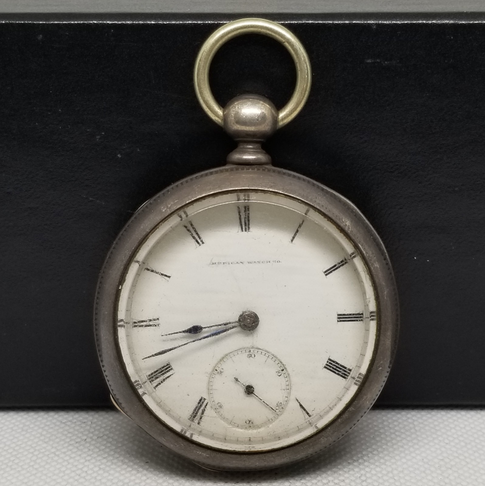 FAPW675 1872 Coin Silver Waltham Pocket Watch, P.S. Bartlett, 18s 11j, Running