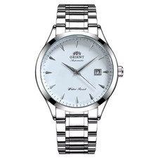 Orient Automatic Men's Watch Dial Stainless Steel Band Date 3ATM Business
