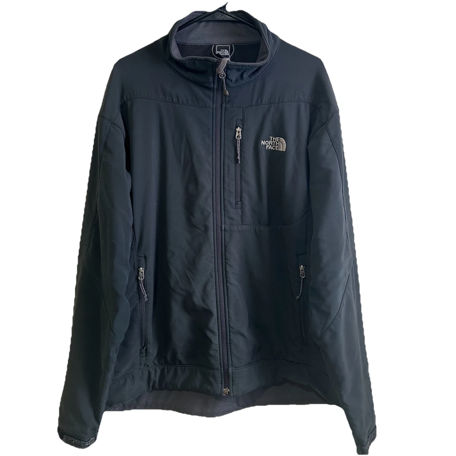 The North Face Bionic Apex Jacket Unisex XL Black Softshell Full Zip