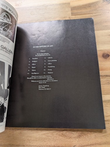 Vintage Artforum Magazine, November 1978 Issue, Blinky Palermo - Picture 11 of 13