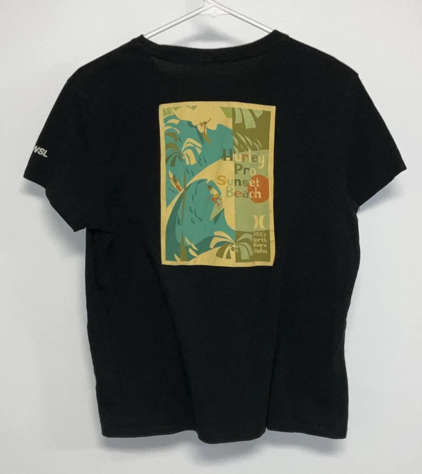 Camiseta Hurley manga corta mujer pequeña negra.    10387 Foto 2 de 3