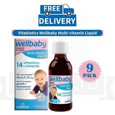 Vitabiotics Wellbaby Multi-vitamin Liquid - 150ml - PACK 9 (EXP 08/26)