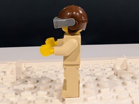 LEGO Star Wars Anakin Skywalker Minifigure with Brown Aviator Cap SW0007 7141