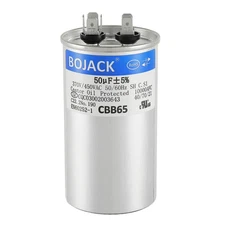BOJACK 50 Uf ±5% 50 MFD 370/450 V CBB65 round Run Start Capacitor for AC Motor R