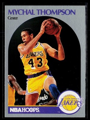 Mychal Thompson 1990 Hoops Team Night Los Angeles Lakers #NNO Los Angeles Lakers