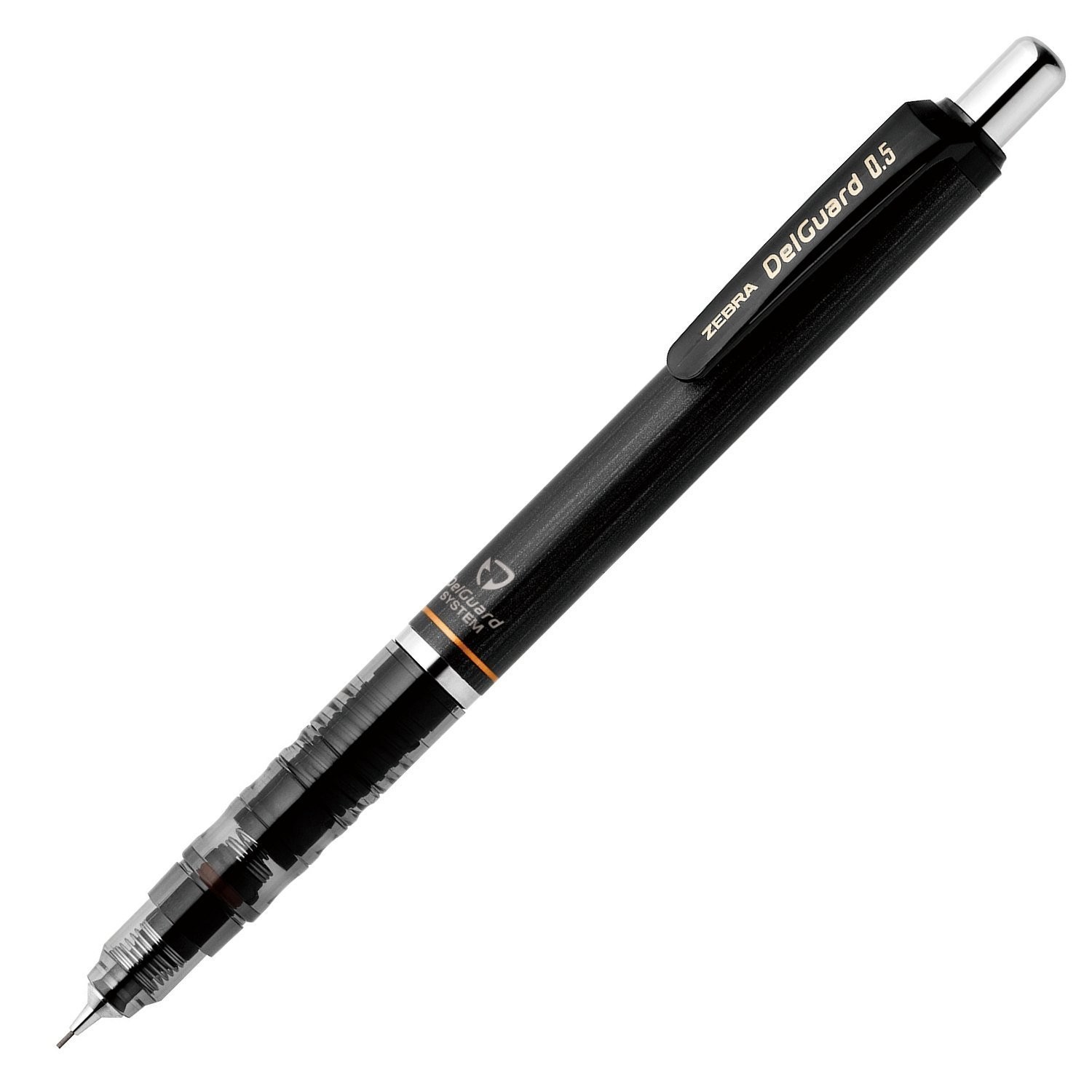 Zebra DelGuard 0.5mm Lead Mechanical Pencil, Black Body (P-M