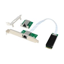 M.2 B+M AQC107 10GBASE-T Single Port RJ45 Industrial Network Card FPC Adapter