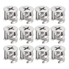 Cam Lock Nut for Furniture, 12pcs 15x13.5mm Joint Connector Locking Nuts