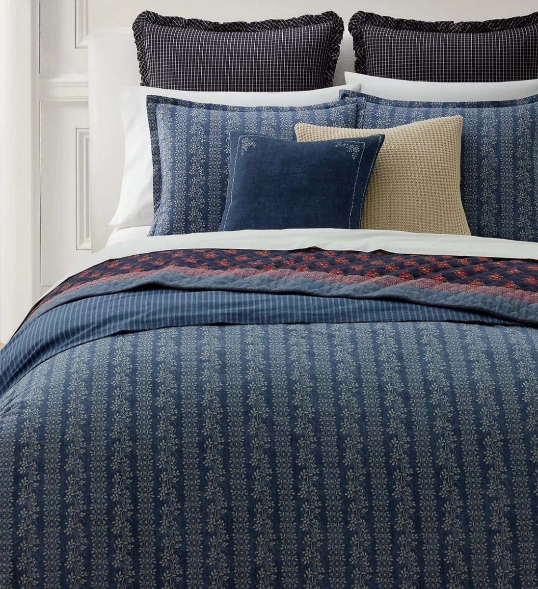 Ralph Lauren Stripes Blue Comforters & Sets for sale | eBay