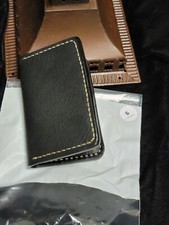 Genuine Leather Hand Made,hand stitched,bifold wallet,mid size,vertical 35 new
