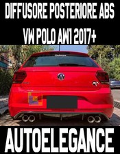 VW Polo AW1 Von 2017 + Diffusor ABS Look Rline Unten Stoßstange Hinten