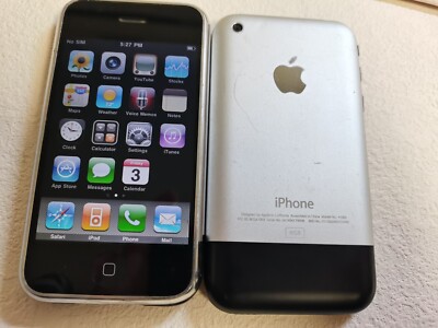 IOS3 Full working Apple iPhone 1st Generation - 4GB - Black