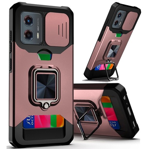 For Moto G Stylus 5G 2024 Phone Case Ring Stand Card Slot Camera Privacy Cover - Picture 23 of 25