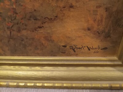 ROBERT WOOD OCTOBER MORN OIL PAINTING, PRINT,COPY 1956 36