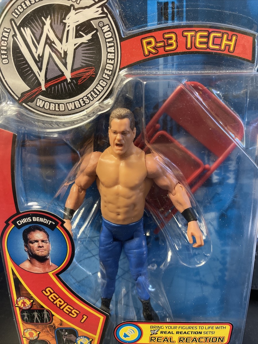 WWE WWF R3 Tech Series 1 Chris Benoit Wrestling Figure Jakks