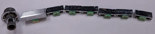 Vintage Rare Teknika Boombox Model 8181 Battery Cover + Sliders Knobs Parts Lot - Picture 8 of 8