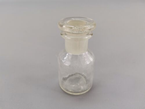 mała butelka lekarska szklana butelka farmaceutyczna z korkiem 5,5 cm - Zdjęcie 1 z 11
