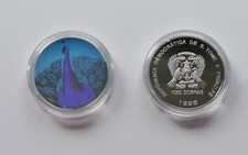 Sao Tome & Principe 1000 Dobras 1998 PP , Silber 1 oz *** Hologram ~ Pfau