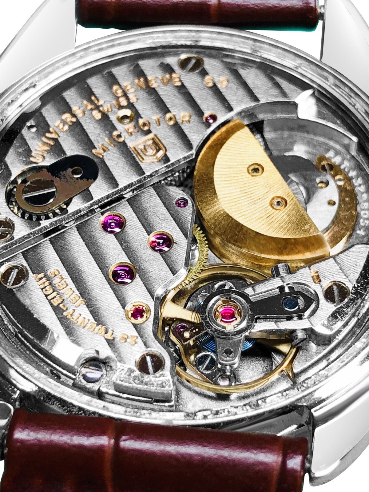 Universal Geneve Polerouter Microauto Date Steel … - image 8