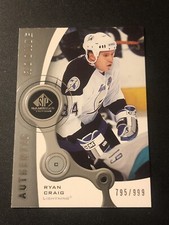 2005-06 SP Game Used Edition Authentic Rookies /999 Ryan Craig #236 Rookie RC