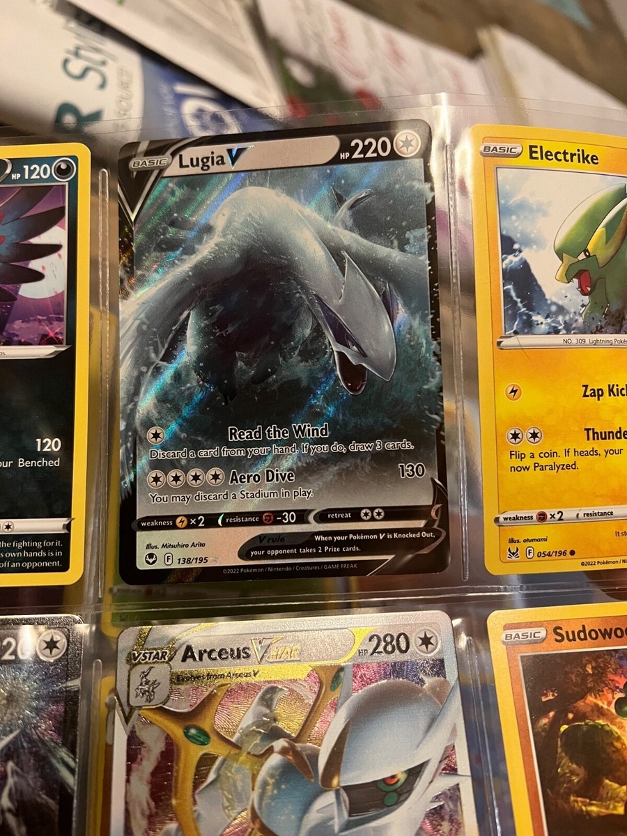 pokemon tcg silver tempest 138 195 lugia v card (138/195) [Sword & Shield: Tempest] style setup or your main portfolio Lugia V Alt Art PSA  Pokmon Hit Points220 HP Form Lugia V Pokmon TCG 138/195