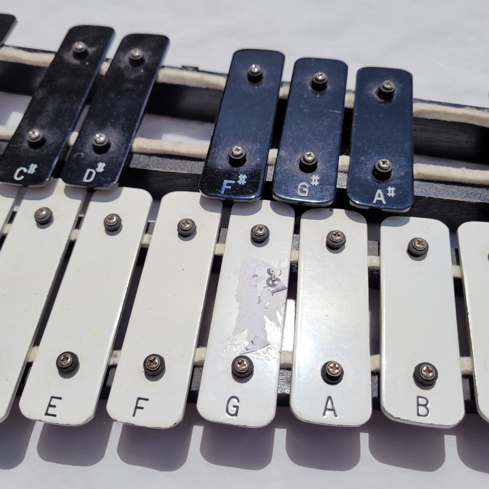 CB700 Xylophone Bell Kit Wood Mallet Percussion Keyboard eBay