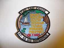 b6324 US Navy Vietnam Aircraft Carrier CV 65 USS Enterprise 67-68 ir28b