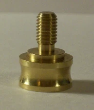 Lamp Finial Adapter Riser Converter Turned Brass 1/8F TO 1/4-27M New 55061J