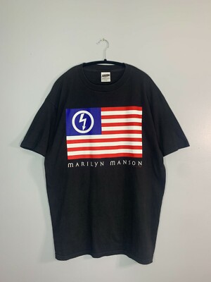 VTG 90s MARILYN MANSON AMERICAN BIRTH ANTI CHRIST CHOICE T-SHIRT