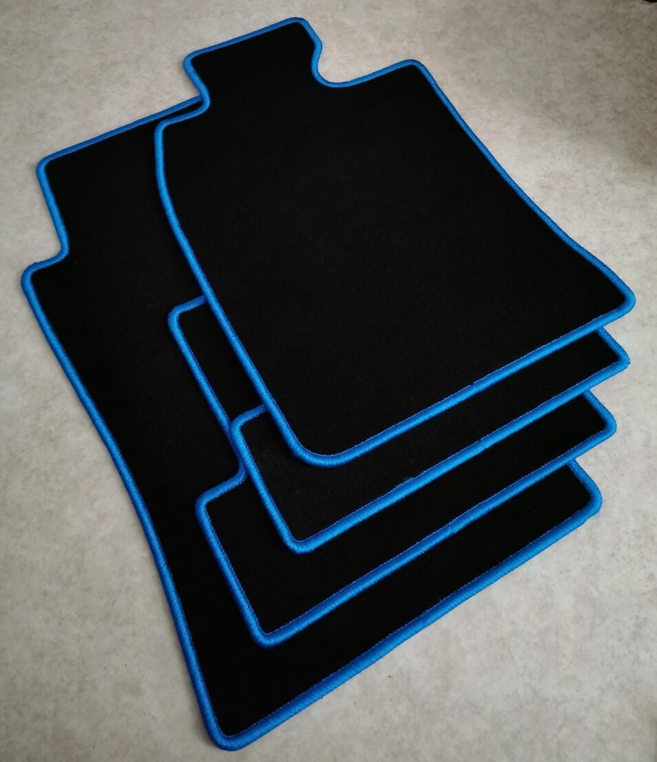 Tapis de sol Mini R50 R53 sur mesure en velours noir moquette auto