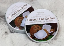 Coconut Hair Control - Coconut / Soy Oil Hair Shine, Pomade, Conditioner, Frizz 