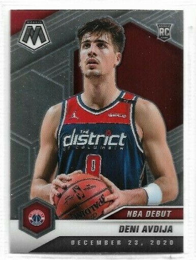 2020-21 Panini Mosaic Deni Avdija NBA Debut RC Base Card # 272