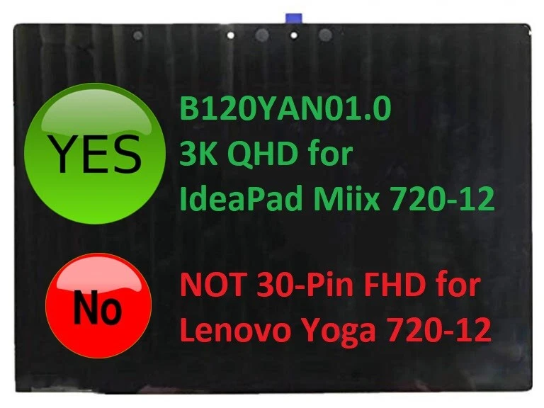 Lenovo IdeaPad Miix 720 Miix 720-12IKB 12