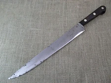 Veritable Breswick 10 inch Sabatier Carbon Steel Chef Au Ritz Slicing Knife 