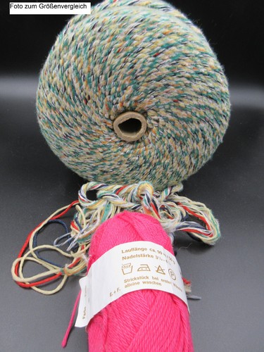 Jumbo-Rolle extra dickes Woll-Garn Häkeln Basteln 2,5kg Teppich/Sitzkissen uvm - Bild 6 von 6