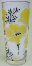 California Poppy Iced Tea Peanut Butter Glass Glasses Drinking  Mauzy 108-2