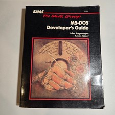 MS-DOS Developer's Guide The Waite Group Angermeyer Jaeger Paperback Ex-Lib