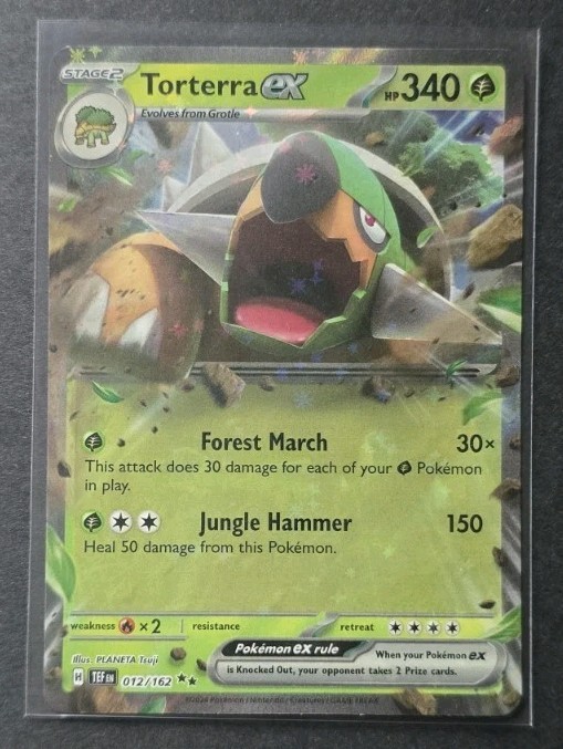 Torterra ex 012/162 Temporal Forces DOUBLE RARE Holo Pokemon Card NM