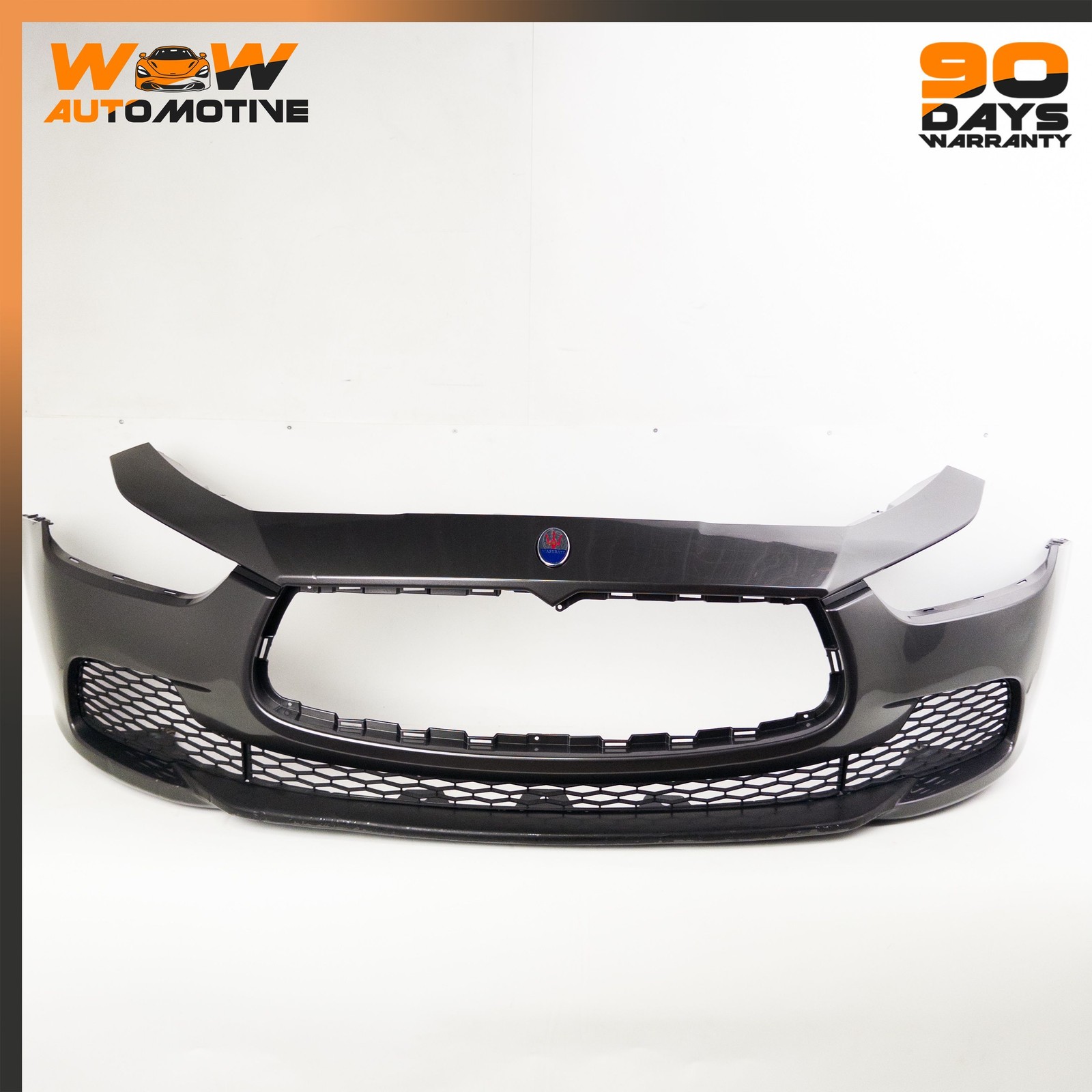 17-19 MASERATI GHIBLI FRONT BUMPER COVER PANEL SKIN GRILLE ASSEMBLY OEM