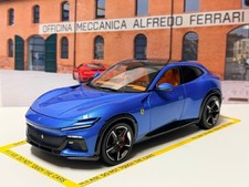 Polistil 1/18 Ferrari Purosangue 2022 Blu Corsa With Case Minicar