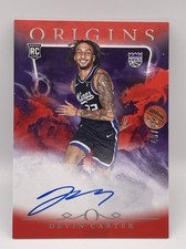 2024-25 Panini Origins Rookie Auto Red /99 Devin Carter #RA-DCK On Card Kings. rookie card picture