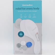 Homedics Hot Cold Vibration Body Massager w/ 5 Attachment Heads, Adj Intensity